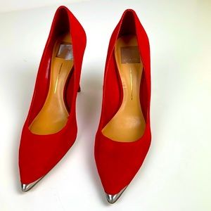 Dolce Vita Tomato Red Suede Pumps